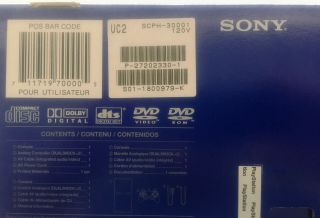 VINTAGE NIB - Sony PlayStation 2 Console - FACTORY,  Black (SCPH - 30001) 3