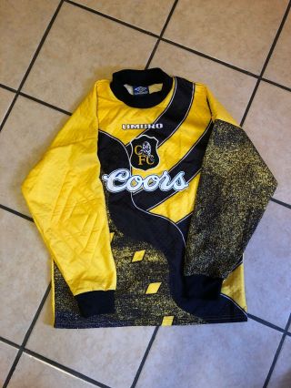 Vintage Rare Chelsea 1990s Coors Umbro Home Shirt Jersey Goalkeeper