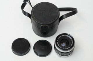 Vintage Olympus Pen F FT FV G Zuiko 20mm f3.  5 Auto - W Wide Angle Lens & Caps/Case 7