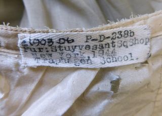 Stunning Antique Vintage Edwardian Arts & Crafts Era Lace Inset Ornate Skirt 10