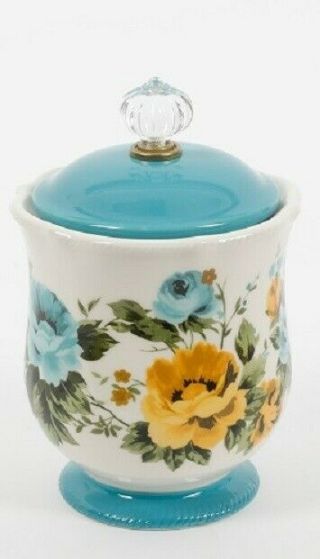 Pioneer Woman 4 - Pc Canister & Sugar Bowl Set - Vintage,  Blossom,  Rose Shadow 4