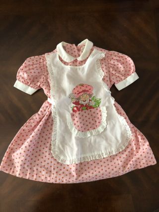 Vintage Strawberry Shortcake Childs Dress Petite Frock