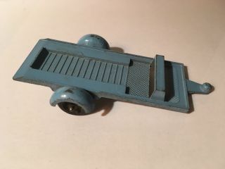 Tootsietoy Metal Trailer Light Blue 4 " Long Marked Chicago Usa - Vintage 1970 Toy