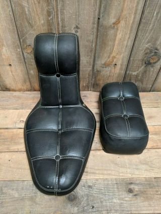 Vintage Chopper Harley Bates Style Combo Seat Shovelhead Knucklead Panhead