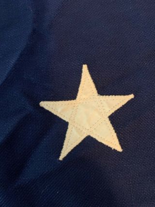 Vintage Antique? 34 Star U.  S.  Flag Rough Shape Stitched Stars NR 3