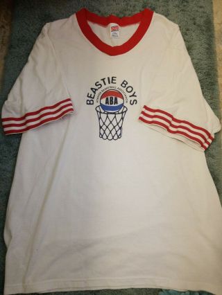 Vintage 90s Beastie Boys Aba Atwater Basketball Hip Hop Rap T - Shirt Ultra Rare