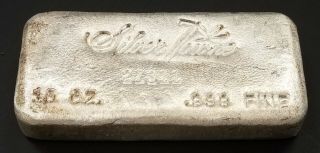 Vintage Silvertowne,  1st Series,  10 Tr.  Oz.  999 Fine Silver Bar