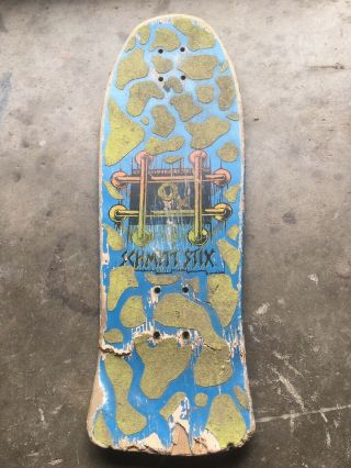 Vintage Skateboard Deck Schmitt Stix Tony Lucero X2 Blue 1980’s