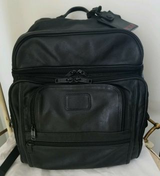 Tumi Vintage Leather Backpack.  16” Laptop.  96086d4