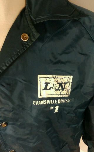 Vintage L&N Railroad Evansville Indiana Division Jacket Uniform 70s L 3