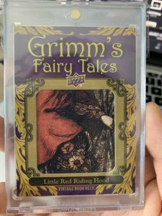 2019 Ud Goodwin Champions Grimm Fairy Tales Vintage Book Relics Gf6 1:46094