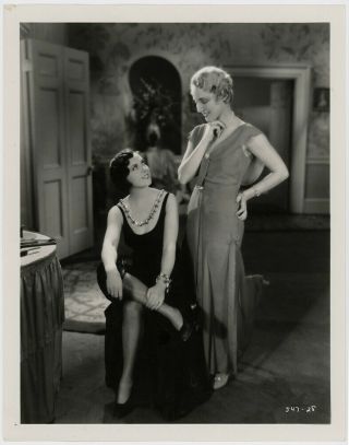 Mary Duncan & Leila Hyams In Men Call It Love 1931 Vintage Production Photograph