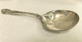 Antique Whiting Mfg Sterling Silver Serving Berry Spoon Dorothy Vernon Pattern