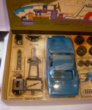 COX VINTAGE 1/24 1/25 GOOD FORD GT 40 SLOT CAR RUN CHASSIS BOX REVELL KB AMT 3