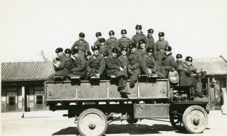 4th Marine Division - 1937 Sino - Japanese War: China Marines Atop Large Truck