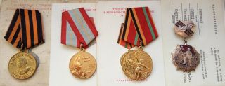 Sivets Set Veteran Ww2 Ww Ii Ussr Soviet Russian Military Medal