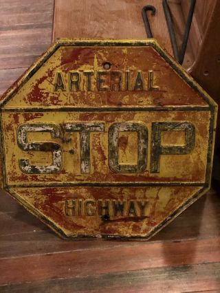 Antique Vintage Stop Sign 1920’s