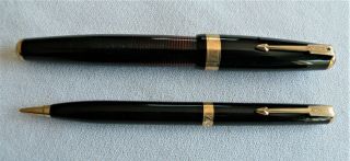 PARKER 51 VACUMATIC FOUNTAIN PEN & MECHANICAL PENCIL SET - VINTAGE BLACK 3