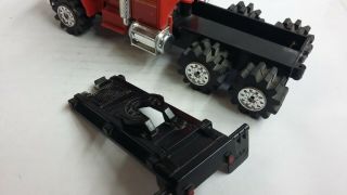 Vintage Schaper STOMPER Semi Red Peterbuilt 4 x 4 Truck Not 7