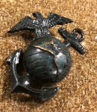 Ww2 Wwi Usmc Us Marine Corps Ega Eagle Globe Single Collar Insignia Clutch Pin