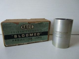 Vintage Gaumont Kalee Bloomed Projection Lens 3.  75 Inch 83 Mm F 2 Boxed