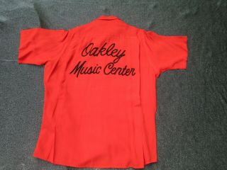 3 VINTAGE 60 ' S BOWLING SHIRTS EMBROIDERED OAKLEY MUSIC CENTER 6