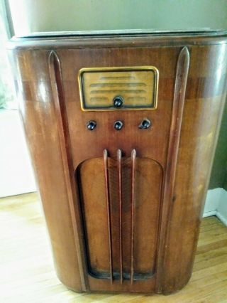 Vintage 1938 Ge Floor Radio - Model F65 - Pick Up Only
