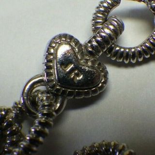 Judith Ripka CZ Sterling Silver Necklace & Bracelet Set Blue Rhinestones 5
