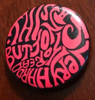 Vintage 1960s 1967 Hippie Vietnam Steve Sachs Artist Lsd Acid Dmt Button Pinback