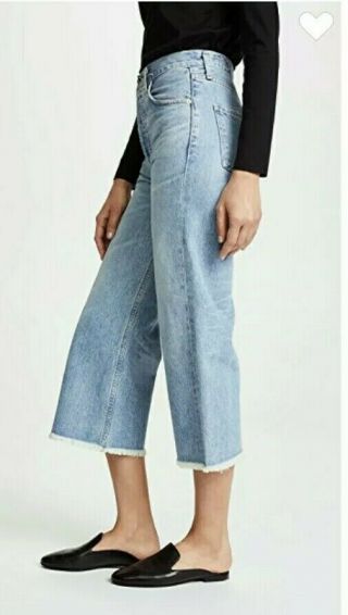 Citizens of Humanity Premium Vintage Emma High Rise Wide Leg Crop Jeans 32 NWOT 2