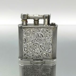 Great Rare SOLID SILVER 900 PETROL DUNHILL FORM lighter feuerzeug 4