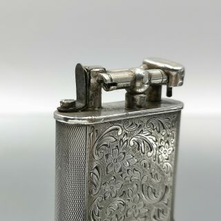 Great Rare SOLID SILVER 900 PETROL DUNHILL FORM lighter feuerzeug 7