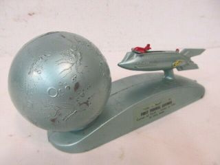 Vintage Mechanical Strato Bank; Rocket Shoots Coin Into Space; Flawlessly