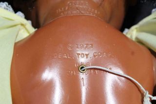 VINTAGE 70 ' S IDEAL BABY CRISSY DOLL - AFRICAN AMERICAN / BLACK VERSION 24 