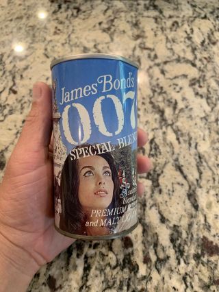 Vintage James Bond 007 Special Blend Beer Can.  Collectible