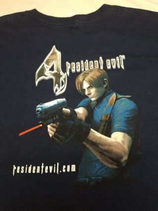 Resident Evil 4 Shirt Capcom Promo Vintage Graphic Gamer Tee Authentic Rare Xl