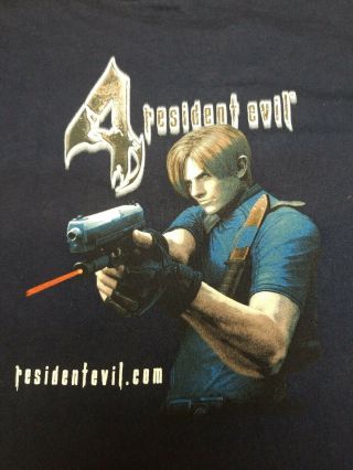 Resident Evil 4 Shirt Capcom Promo Vintage Graphic Gamer Tee Authentic Rare XL 3