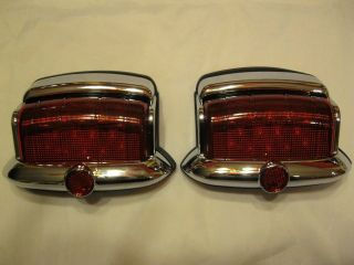 6 Volt Positive,  Ground Vintage Style 1946,  1947,  1948 Plymouth Led Tail Lights 2
