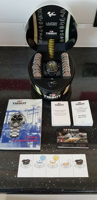 Tissot T - Race Moto Gp Limited Edition 2009 Watch Very Rare With Helmet Case