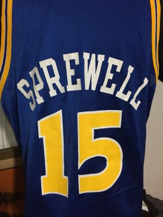 vintage champions Golden State Warriors SPREWELL Jersey Size 48 EUC 2