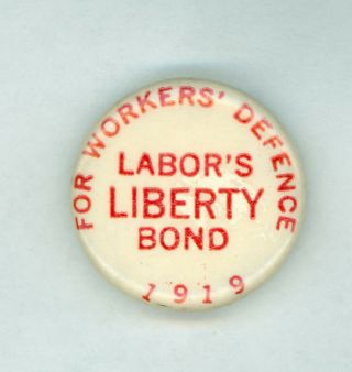 Vtg 1919 President Eugene Debs Socialist Party Campaign Pinback Button Liberty