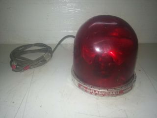 Federal Sign & Signal Corp.  Flash Ball Red Police Light 1960 
