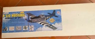 Vintage Balsa Wood Kit Top Flite Giant 1/5th Scale Gold Edition P - 51d Mustang