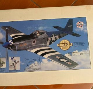 Vintage Balsa Wood Kit Top Flite GIANT 1/5th SCALE GOLD EDITION P - 51D Mustang 3