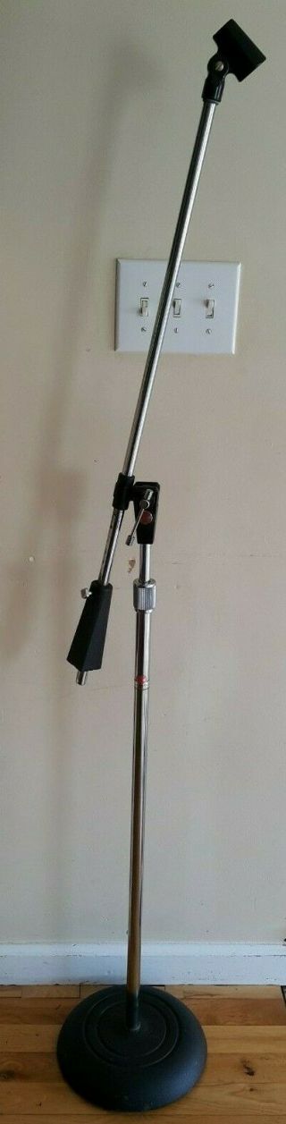 Vintage Atlas Sound Heavy Duty With Arm Boom Mic Stand All Adjustable