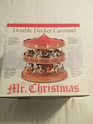 Vintage 2003 Double Decker Carousel - Mr.  Christmas Ltd.