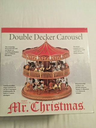 Vintage 2003 Double Decker Carousel - Mr.  Christmas Ltd. 2