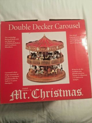 Vintage 2003 Double Decker Carousel - Mr.  Christmas Ltd. 4