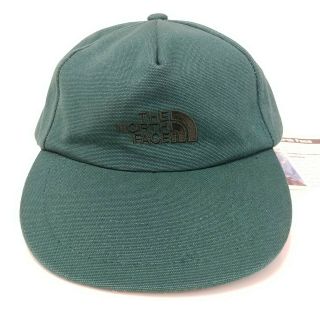 The North Face Cotton Strapback Hat Deadstock Vintage 1990s Outdoors Og Logo