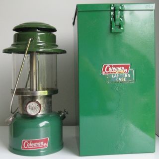 Vintage Coleman 335 Lantern In Steel Case January 1975